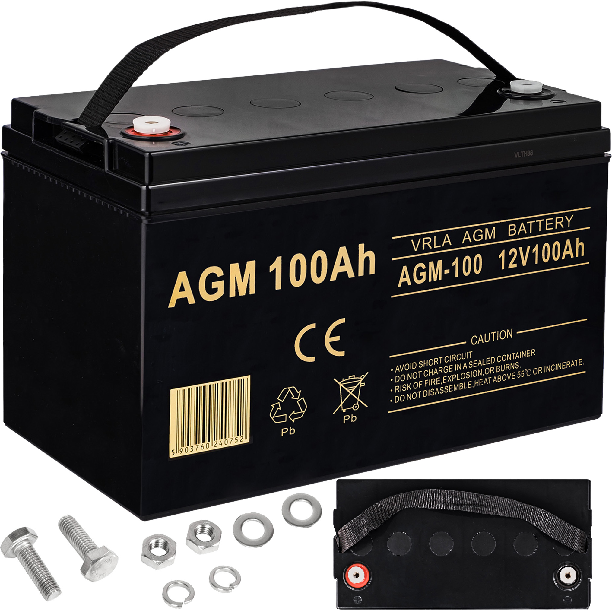 Baterie Acumulator AGM 100AH 12V Deep Cycle Solar UPS